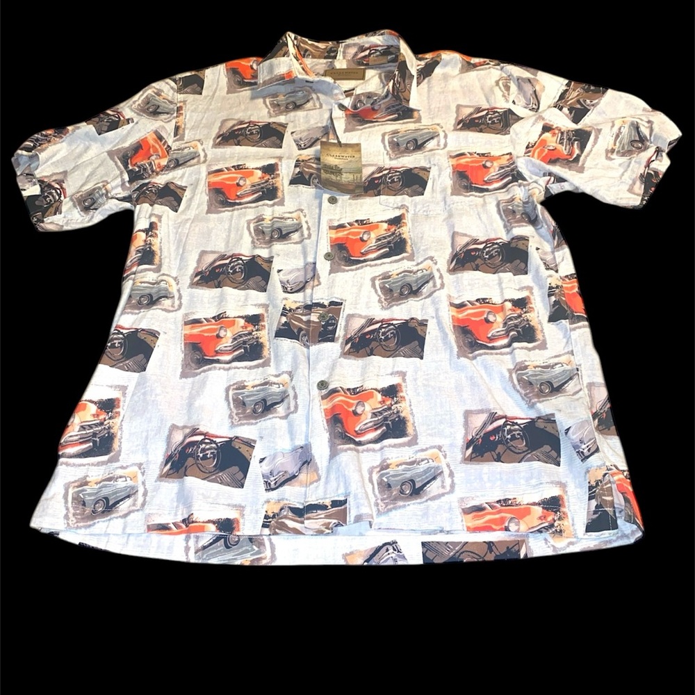 New Clearwater Outfitters GM Classic Cars Mens XL Extra Large Shirt Button up